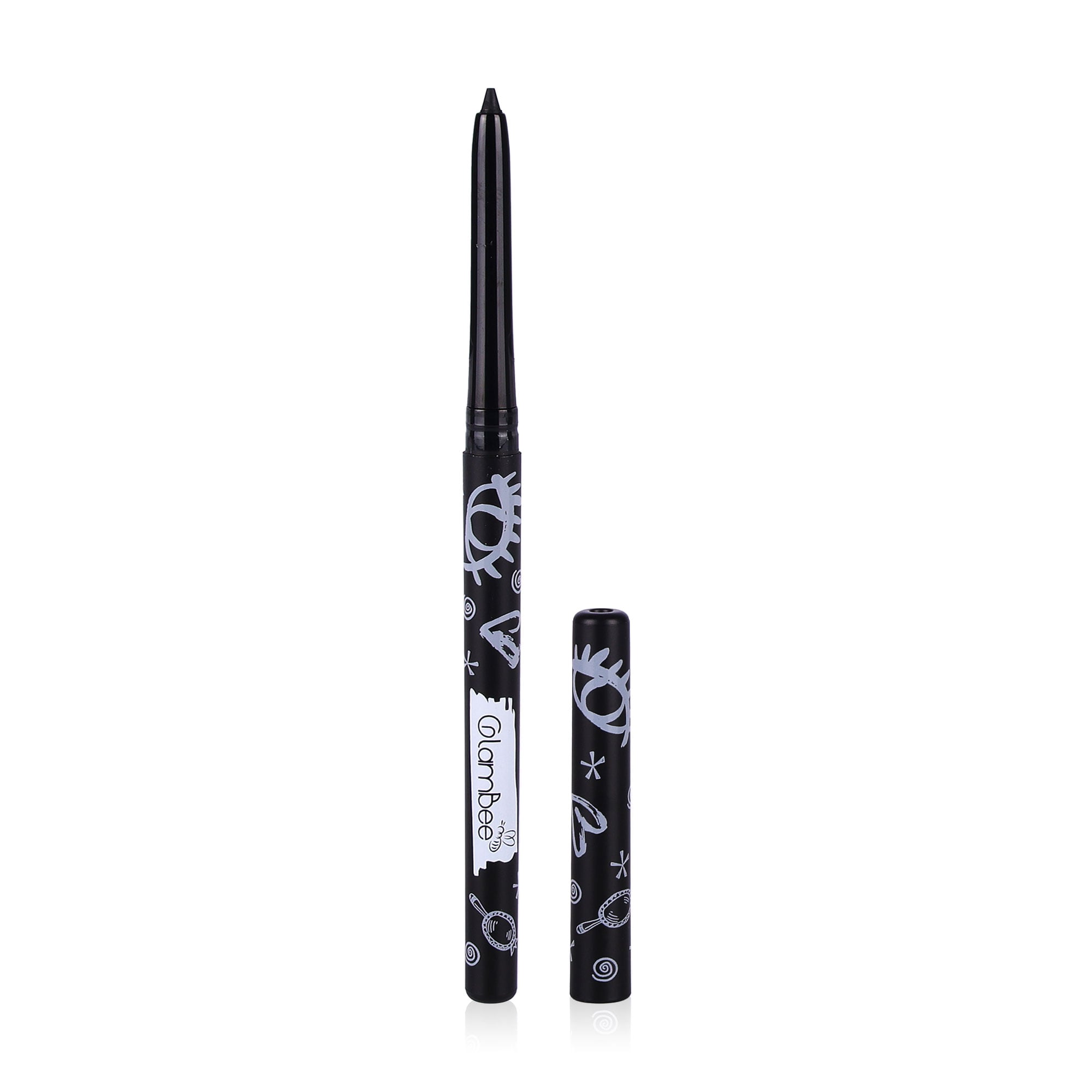 Механічний гелевий олівець для очей GlemBee Auto Eye-Pencil Ultra Black, 0.3 г